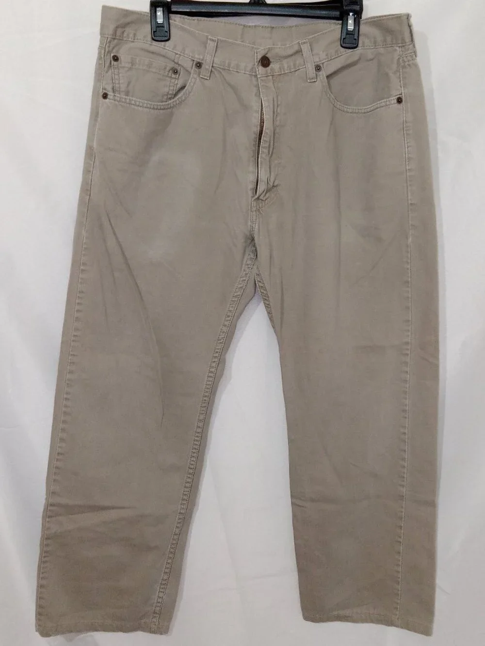 Levi’s 505 Jeans Men 38x30 Tag (Measures 37x27) Desert Taupe Straight Leg